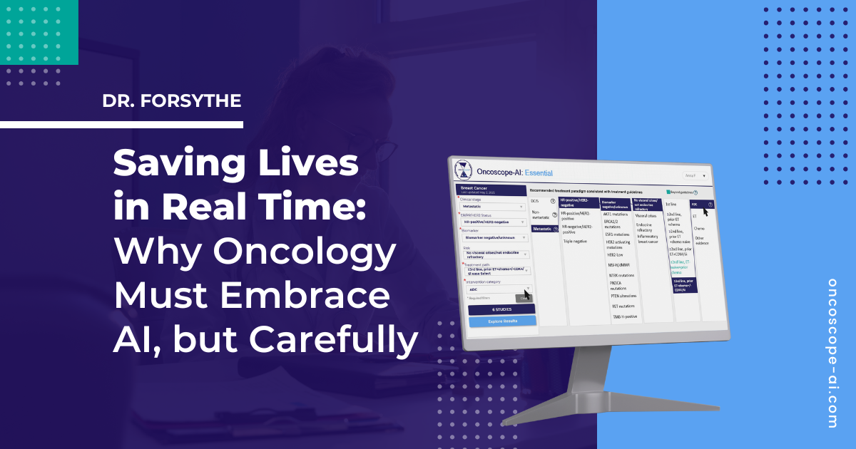 You are currently viewing Saving Lives in Real Time: Why Oncology Must Embrace AI, but Carefully